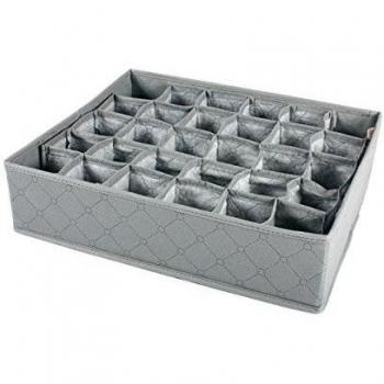 30 Rejillas plegable sujetador ropa interior calcetines corbatas organizador de caja de almacenaje de 32 x 34 cm
