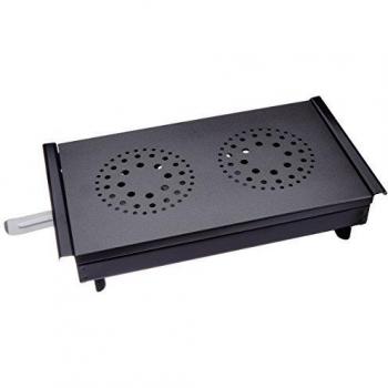 KitchenCraft MasterClass Calentador de Comida de Acero al Carbono, 33 x 17,5 x 6,5 cm