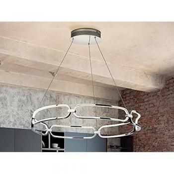 Lámpara Colgante Circular LED COLETTE Schuller CROMO 65W 3000K