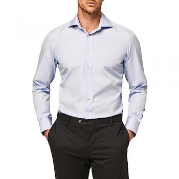 Camisa Popelín Slim Fit de Manga Larga para Hombre Hackett