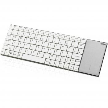 Teclado Inalámbrico Rapoo E2710 Blanco Qwertz Alemán