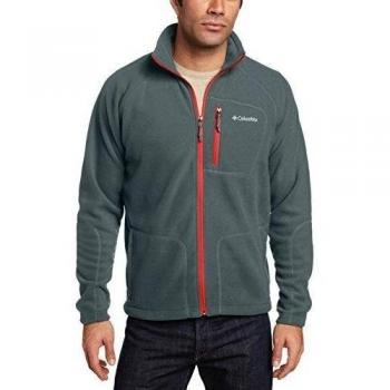 Columbia Fast Trek II Full Zip Fleece - Forro polar, color grafito / picante, talla XXL
