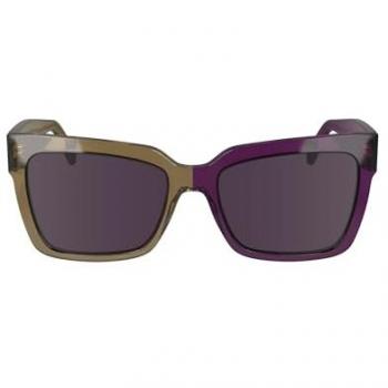 Calvin Klein Unisex Photochromic Sunglasses CKJ24606S - Brown to Violet Lenses, 54mm Size