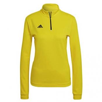 Sudadera de fútbol adidas Entrada 22 mujer amarillo negro, talla XL