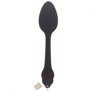 Decoración de Pared Cuchara de Madera Negra 12x77.5 cm - Atmosphera