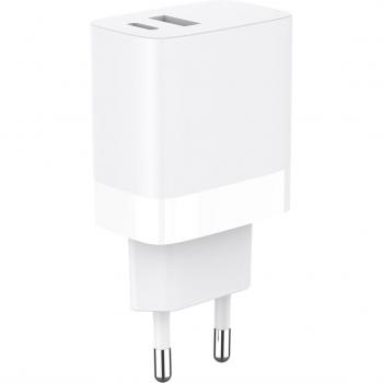 Cargador de pared blanco Inves LT-361 USB Dual