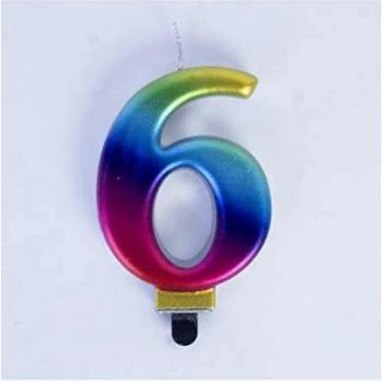 Party Fiesta Vela Rainbow Nº6
