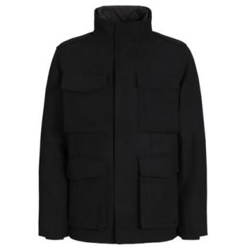 Jack & Jones Premium Wool Blend Field Jacket for Men - Grey Melange, Size L