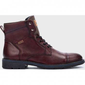 Botines de piel YORK M2M con cordones, cremallera lateral y plantilla extraíble