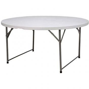 chiner - Mesa Redonda Plegable al Centro, 150 cm.