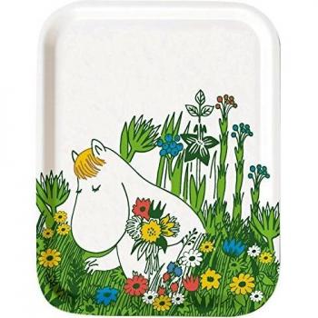 Mumins – Bandeja, Abedul – snork fräu Lienzo en Verano de 27 x 20 cm