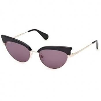 Max & Co Women's Sunglasses MO0102 Shiny Black / Smoke 56mm