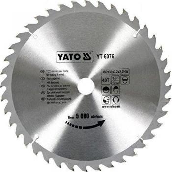 Yato YT-6076 - Sierra circular con carburo 300 x 40 x 30 mm