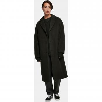 Urban Classics Black Long Coat for Men - Sizes M to 5XL