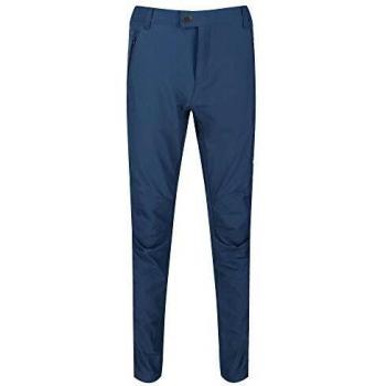 Regatta Highton Zip-Off - Pantalón Corto De Senderismo De Tejido Elástico Trousers, Hombre, Dark Denim, 32