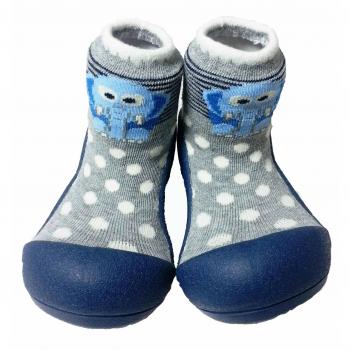 Attipas AZO0204-Zapatos Primeros Pasos,Modelo Zoo Azul, Talla 22,5