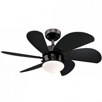 Ventilador de techo Westinghouse Turbo Swirl Gun Metal 76 cm compacto