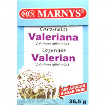Marnys Caramelos Valeriana Sin Azúcar Con Sabor Caja Gr, Manzana, 36.5 Gramo