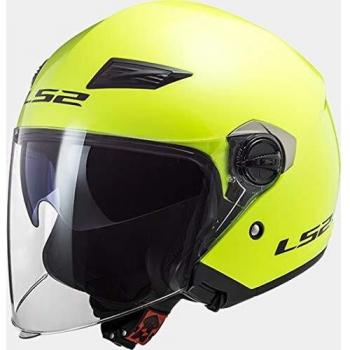LS2 Casco de moto OF569 TRACK HI-VIS Amarillo, Amarillo, XS
