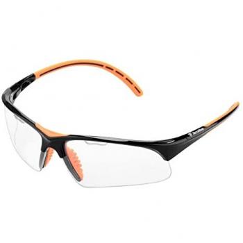 Gafas de Squash Tecnifibre Negro Naranja - Protección, diseño ergonómico, lentes antiempañantes, marco ligero y resistente, ajuste cómodo