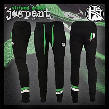 HOTSPOT DESIGN Pantalones HSD Green Stripes Talla M