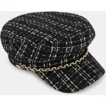 Gorra tipo baker de cuadros en negro Tintoretto