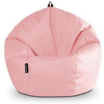 HAPPERS Puff Pelota Polipiel Interior Rosa