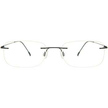 Gafas Recetadas Cuadrado Rimless Titanio Negras para Hombre - Gafas Anti-Azules - SmartBuy Collection