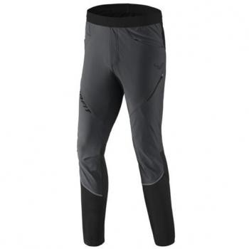 Pantalones largos Dynafit Transalper Hybrid negros y gris oscuro para hombre, talla L