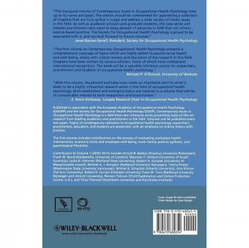 Contemporary Occupational Health Psychology, Volume 1: Global Perspectives on Research and Practice