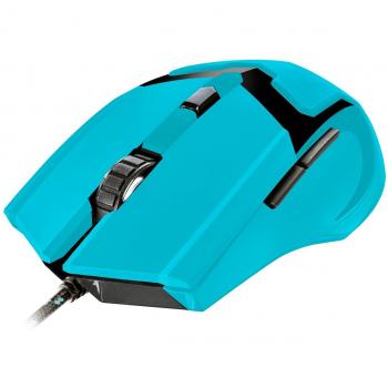 Trust GXT 101-SB Spectra - Ratón gaming iluminado, azul