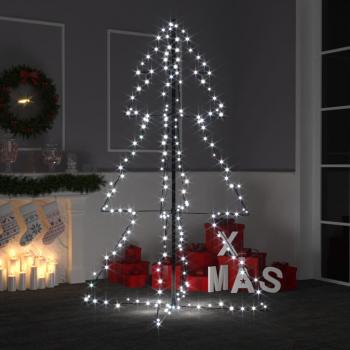 vidaXL Christmas Cone Tree with 200 LEDs, suitable for indoor and outdoor use, measuring 98x150 cm