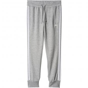 adidas ESS 3S Pant - Pantalón para mujer, talla 2XLS, color gris / blanco