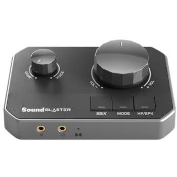 Tarjeta de sonido externa Creative Sound Blaster G8 USB-C 32 bit 384 kHz 7.1 con mezcla y amplificador