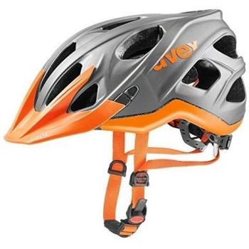 Uvex Stivo CC - Casco de ciclismo unisex, color gris / naranja neon, talla 56-61