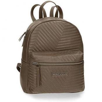 Pepe Jeans Amanda Mochila Casual Beige 25,5x31x11,5 cms Piel Sintética 9.09L