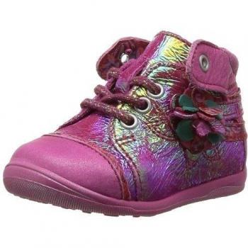 Catimini Caline - Zapatos primeros pasos de cuero para niña Rosa Rose