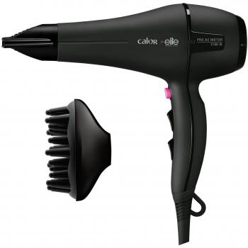 Secador de Pelo Calor CV7852C0 2100W Negro y Fucsia con Motor AC y Recubrimiento de Queratina