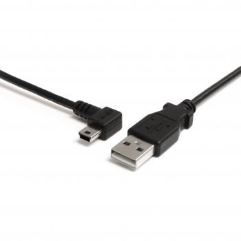 StarTech.com 3 ft Mini USB Cable - A to Left Angle Mini B