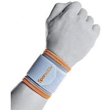 Sporactiv Muñequera elástica regulable.