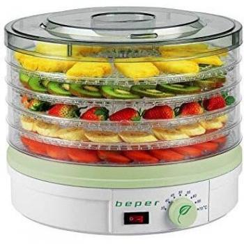 Beper Deshidratador de frutas 90.506 blanco, Temperatura Ajustable 245W