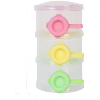 La leche en polvo colorido dispensador portátil Snacks contenedor de almacenamiento