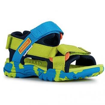 Sandalias Geox Borealis para niños en color amarillo y verde azul, talla 34 EU