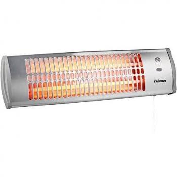 Tristar KA-5086 Calefactor radiante, IP24, Montable en pared, 1200 W, 2 ajustes de calor, ángulo ajustable