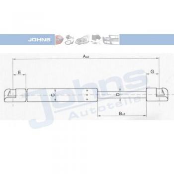 Johns Muelle neumático para para maletero/compartimento de, 60 24 95 – 91