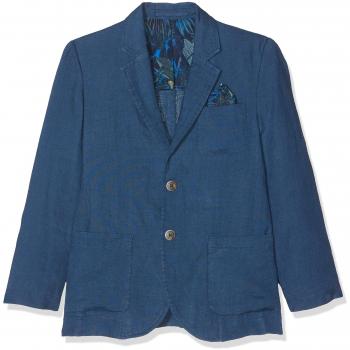 Hackett Washed Linen B, Chaqueta para Niños, Azul