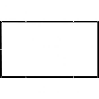 Pantalla portátil HD 16:9 blanca para proyector, montaje en pared, ideal para cine en casa