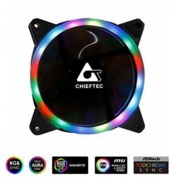 Ventilador de Carcasa RGB 120mm Chieftec AF-12RGB con Conector de 6 Pines