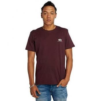 Alpha Industries Basic Small Logo Short Sleeve T-Shirt Deep Maroon XXL