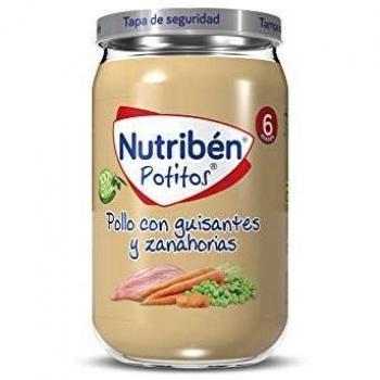 Nutribén Potito Pollo con Guisantes y Zanahorias 235g